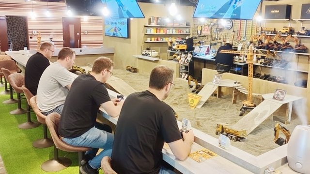 Heavy Machinery RC Cafe: Drive Mini Diggers Over Coffee