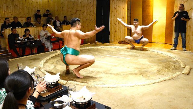 Asakusa Sumo Show with Chankonabe