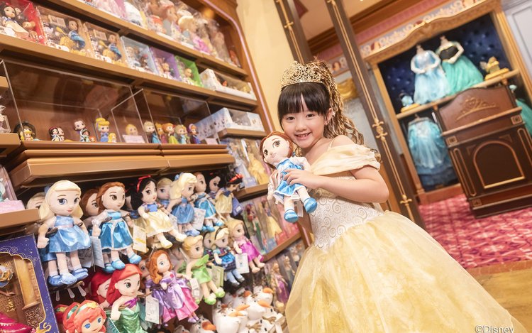 ディズニープリンセス ビビディバビディブティック　ディズニーストア　100cm ディズニー プリンセス ドレス ビビディバビディブティック