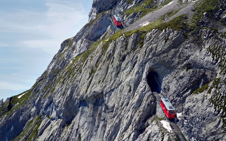 Mt Pilatus Excursion with World's Steepest Cogwheel Railway