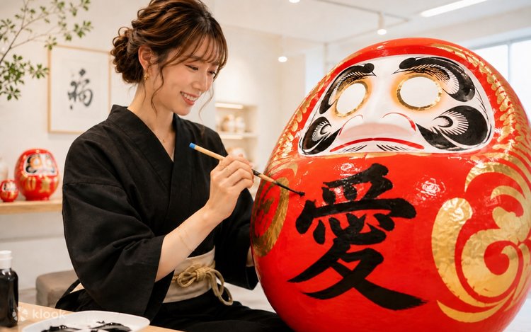 LUCKY DARUMA ASAKUSA】達摩彩繪與書法體驗- Klook