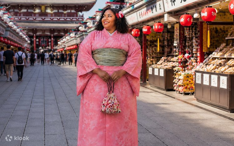 Enjoy plus size kimono rental in Asakusa Tokyo - Klook