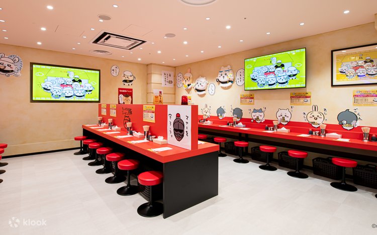 Chiikawa Ramen Buta Shinsaibashi PARCO Ticket(with Black Oolong