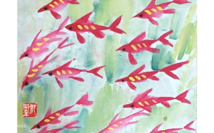 水墨画 花と鳥の絵 日本画 花と鳥 水墨画 - メルカリ