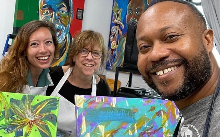 ニューヨークでのパレットナイフを使った抽象画 | Klook