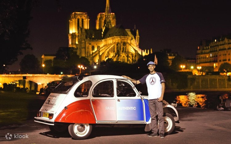 シトロエン2CVで行くパリ夜間観光ツアー（フランス、パリ） - Klook