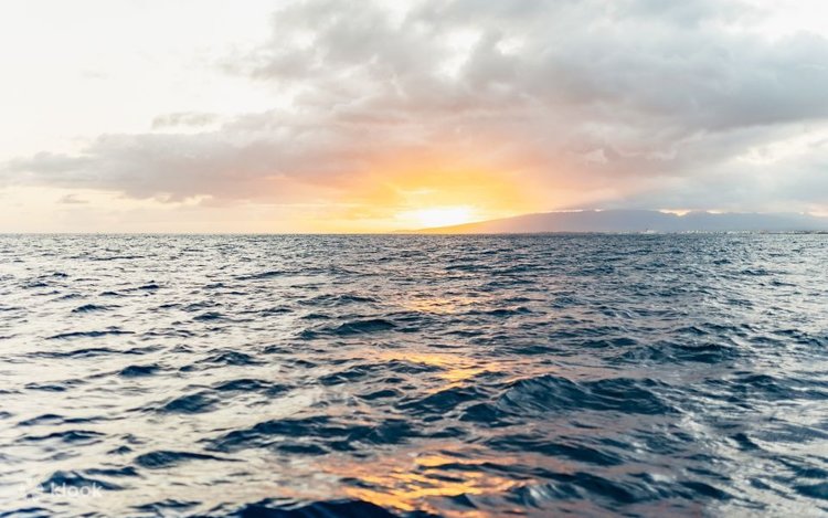 figmari サンセットブルーハワイ シーグラス／天然石／夏／海／夕日 息