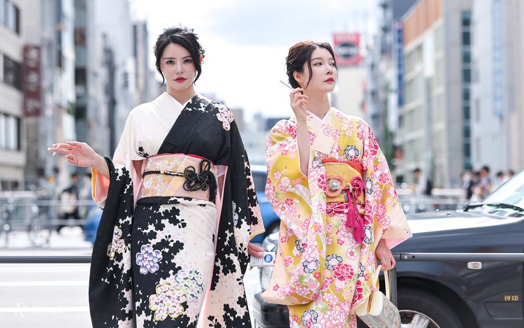 ふりふ　浴衣　着物　桜 ふりふ（フリフ）の「浴衣「桜」（浴衣）」 - WEAR
