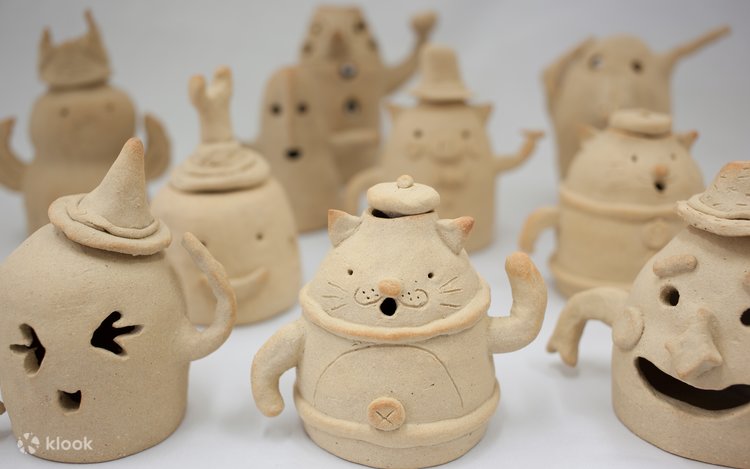 現代アート【大坂秩加】作 2013年手捻り陶器人形「なんて、本当はうそ」 大阪・上新庄ちちんぷい陶芸教室 - Klook