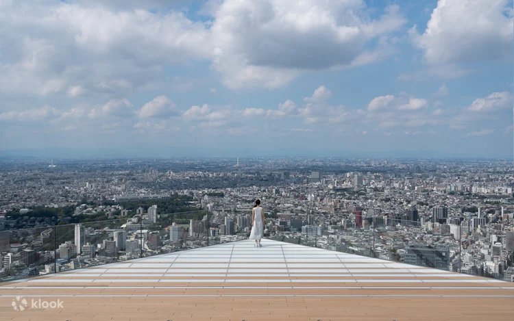 Tokyo seen from the rooftop deck of SHIBUYA SKY