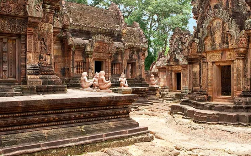 Duration range for Banteay Srei in Cambodia from 6 hours to 48 hours Duration range for Banteay Srei in Cambodia from 6 hours to 48 hours