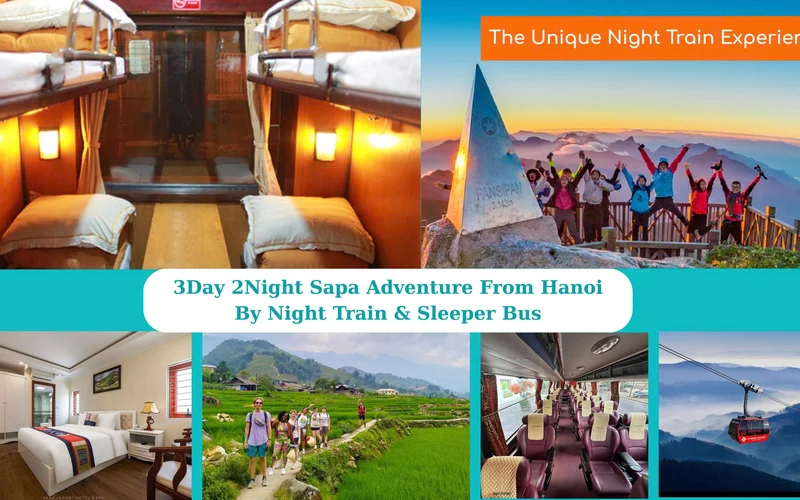 3D2N Sapa Adventure Tour from Hanoi by Night Train & Limousine