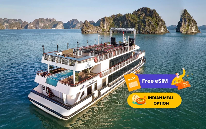 Diamond Luxury Day Cruise: Ha Long Bay,Sung Sot & Ti Top Island