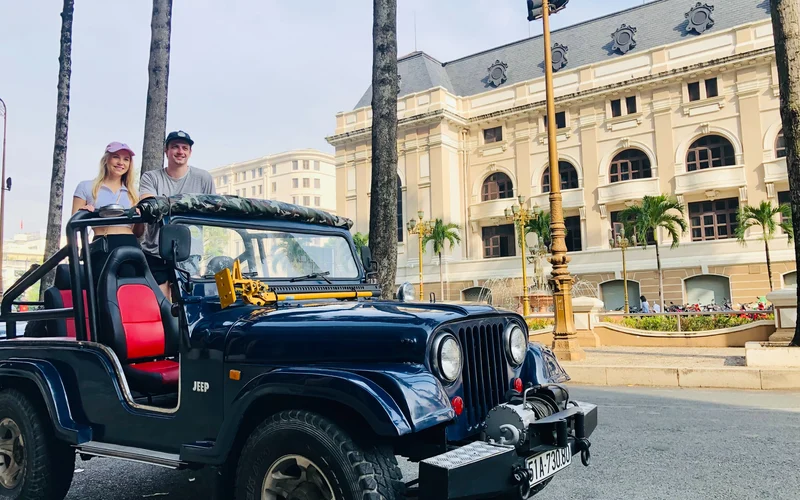 Featured tour with 18 reviews: Sai Gon by Night Private City Tour with Army Vintage Jeep