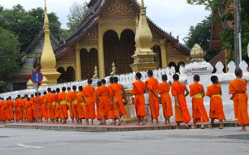 Morning Alms Giving Experience