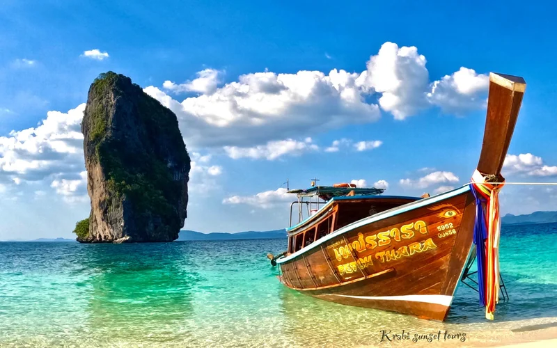 Krabi: 4 Islands Snorkeling Tour by Longtail Boat by Klook from 971 THB