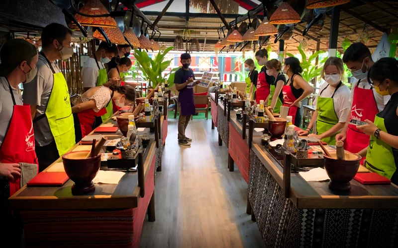 Thai Akha Kitchen Cooking Class & Local Market Tour by Klook with 281 reviews