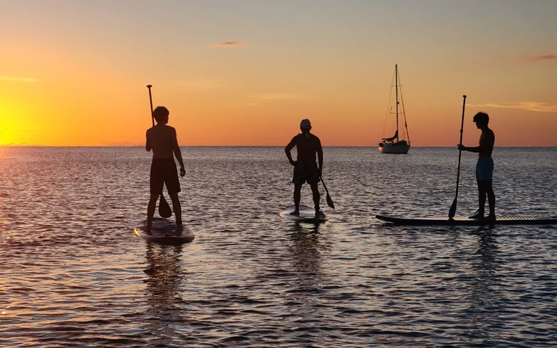 Sunrise & Sunset Stand Up Paddleboarding in Koh Samui by Klook with 82 reviews