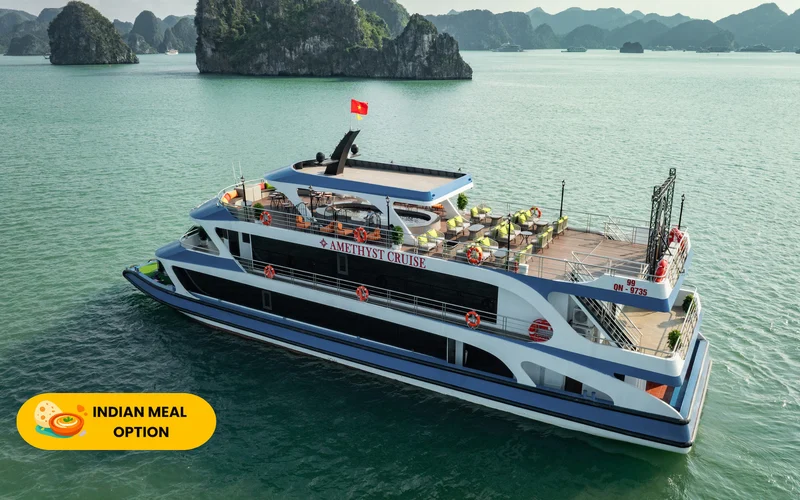 Amethyst Luxury Day Cruise: Ha Long Bay with Sung Sot & Ti Top