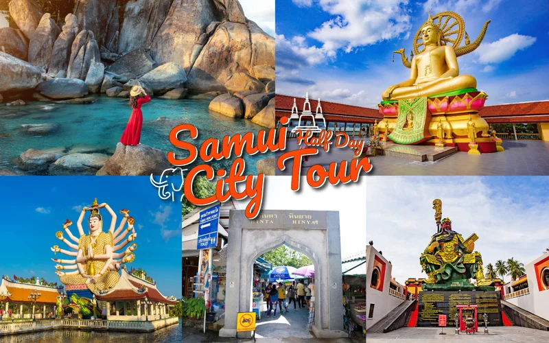 Featured tour with 49 reviews: Koh Samui Big Buddha & Wat Plai Laem Half-Day Tour