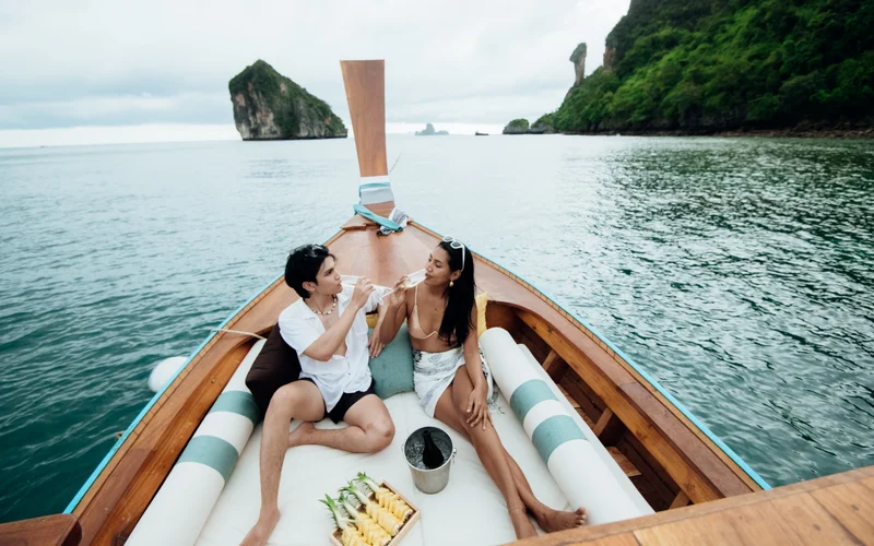 Luxury Tour: Krabi Private Charter Luxury Longtail Boat by Neptune Boat & Leisure