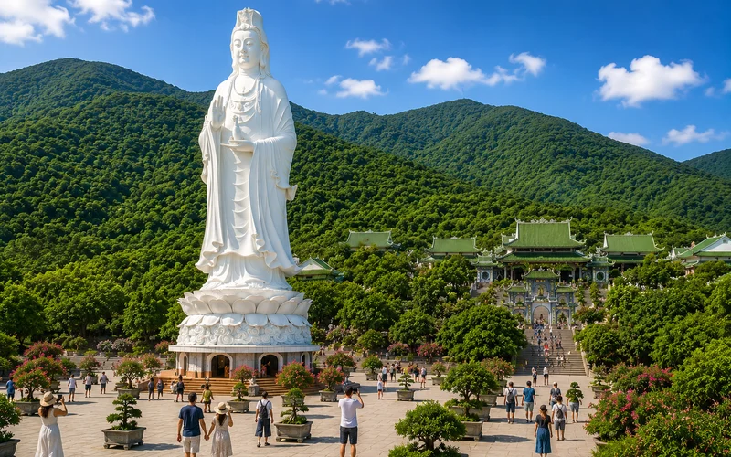 Premium highlight tour: Da Nang Marble Mountains & Linh Ung Pagoda Half-Day Tour