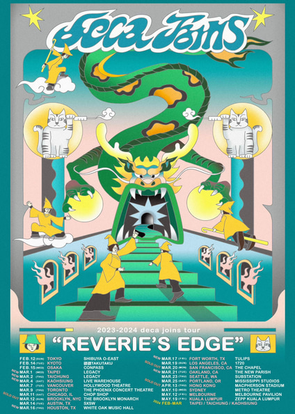 Deca Rave Line Up deca joins演唱會2023|Reverie’s edge 被遺忘的遐想 2023 Tour台灣專場|台中場