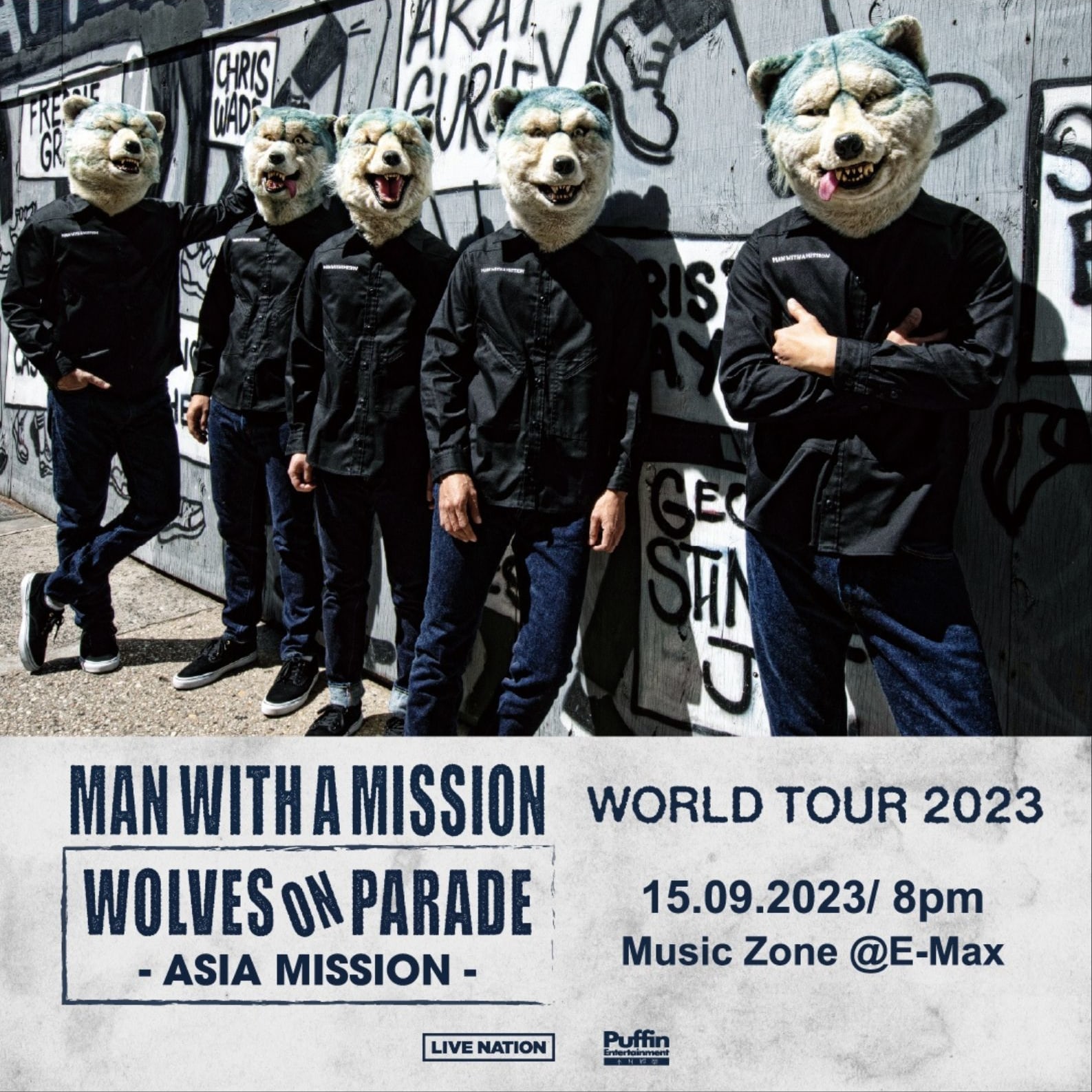 MAN WITH A MISSION Concert 2023 WORLD TOUR in Hong Kong