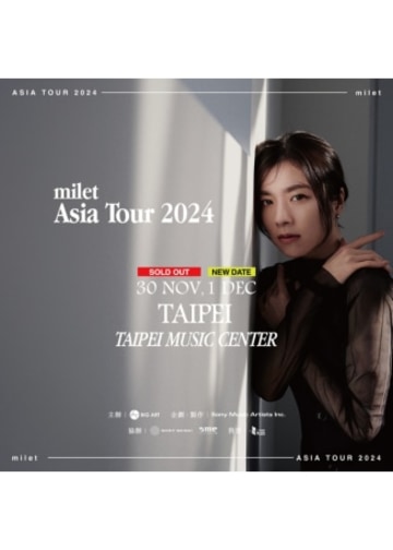 milet Asia Tour 2024 in Taipei｜Concert｜Taipei Music Center
