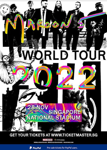 maroon 5 world tour 2022 singapore