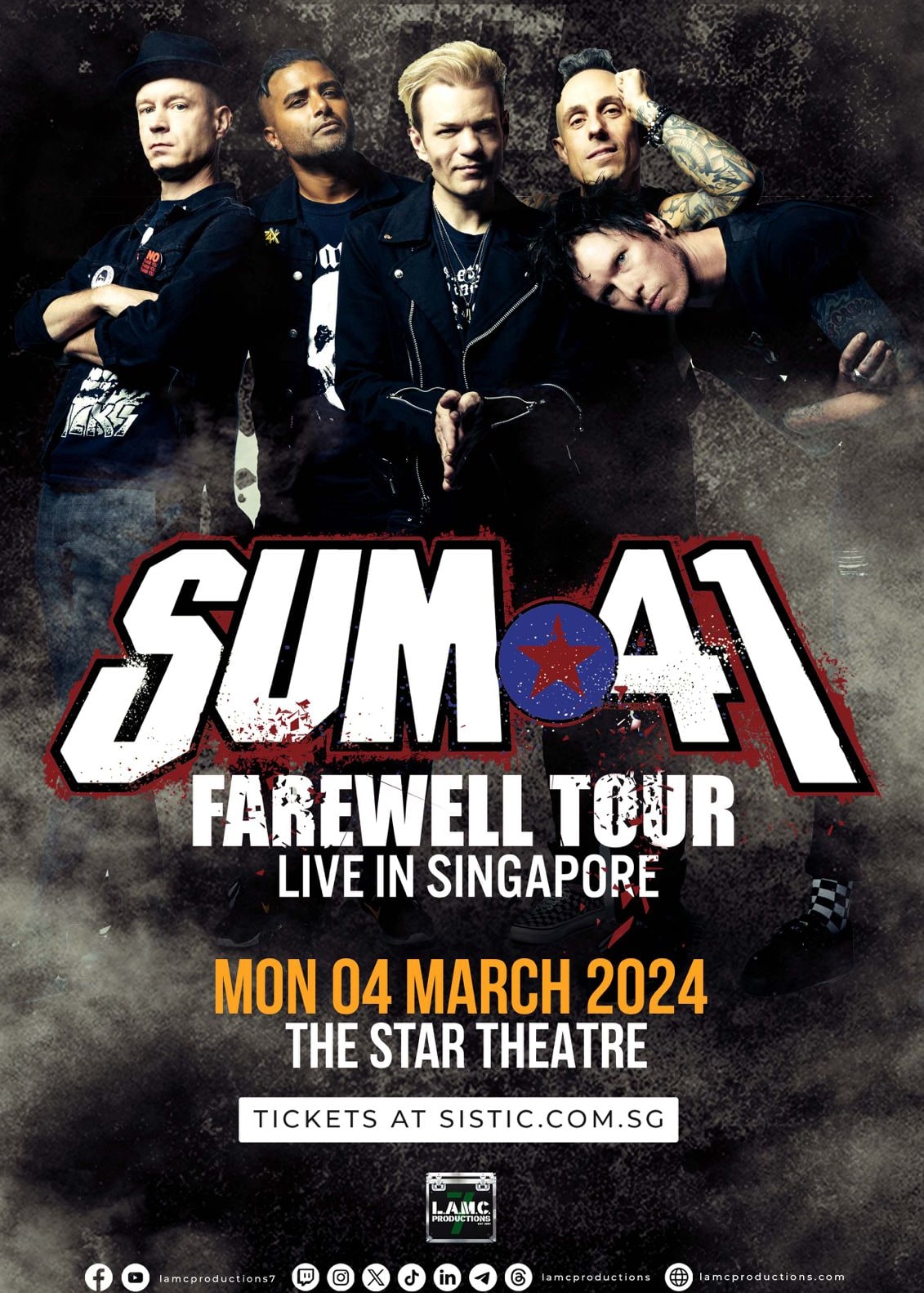 Sum 41 Farewell Tour Live in Singapore 2024