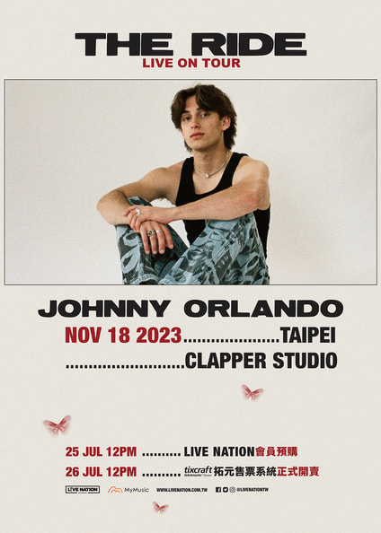 Johnny Orlando演唱會台北站2023｜The Ride Tour in Taipei
