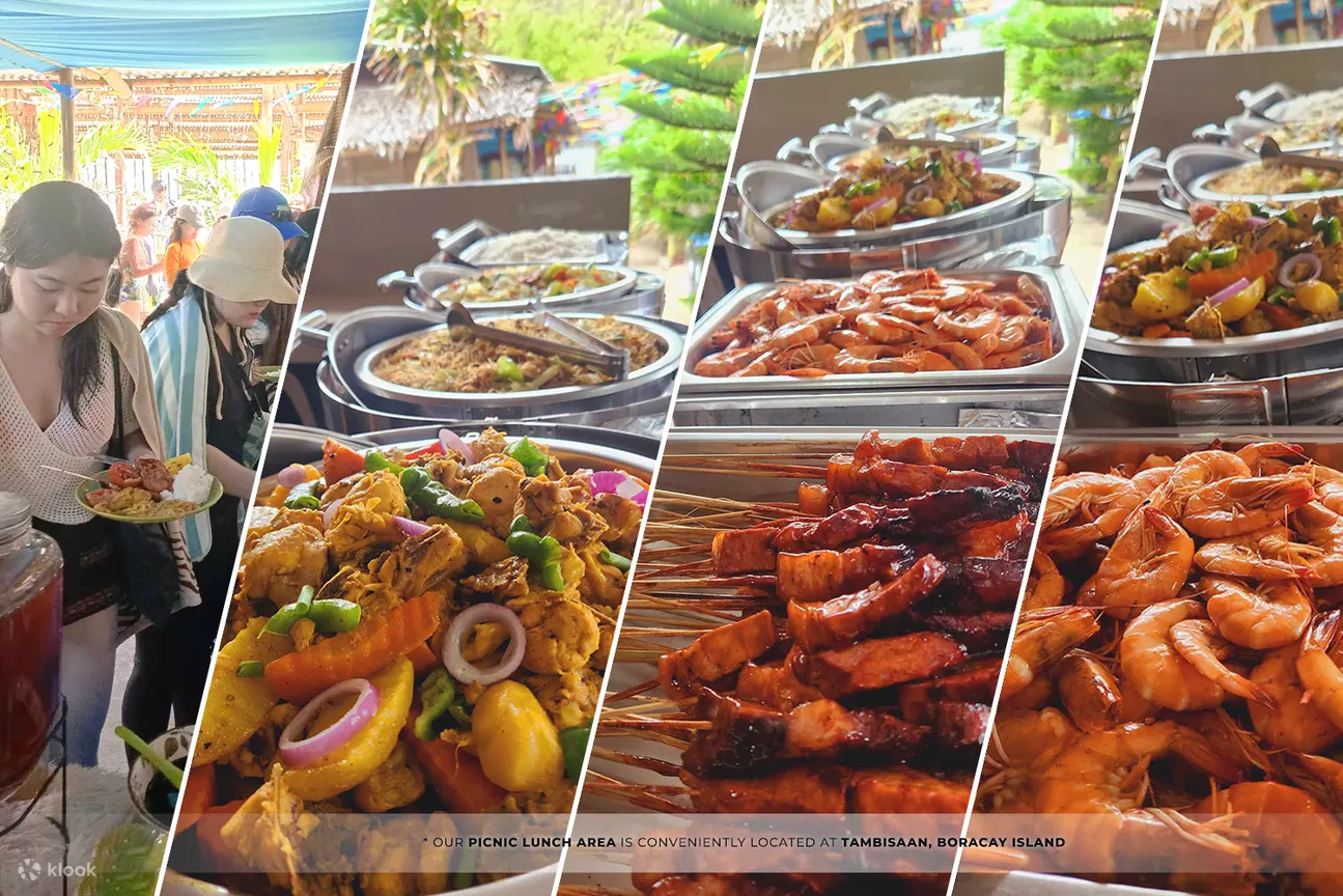 Boracay island hopping buffet lunch