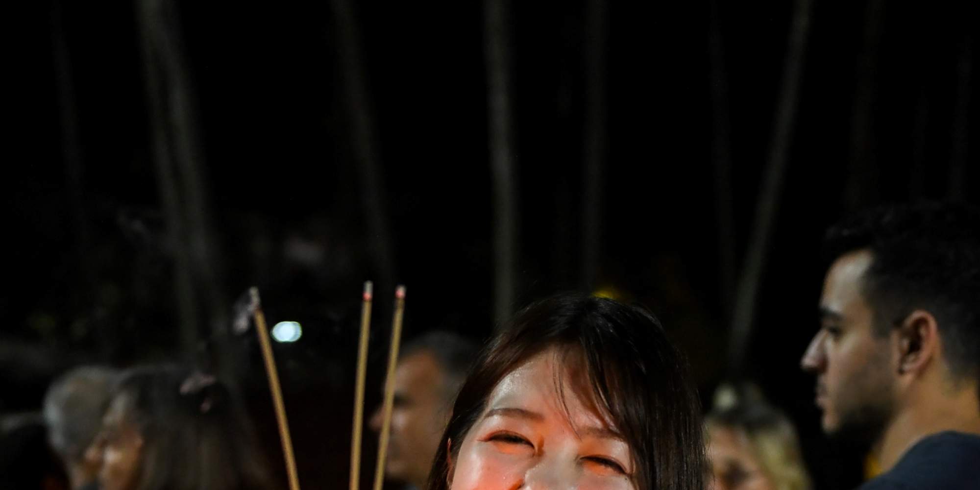 Floating Krathong together.