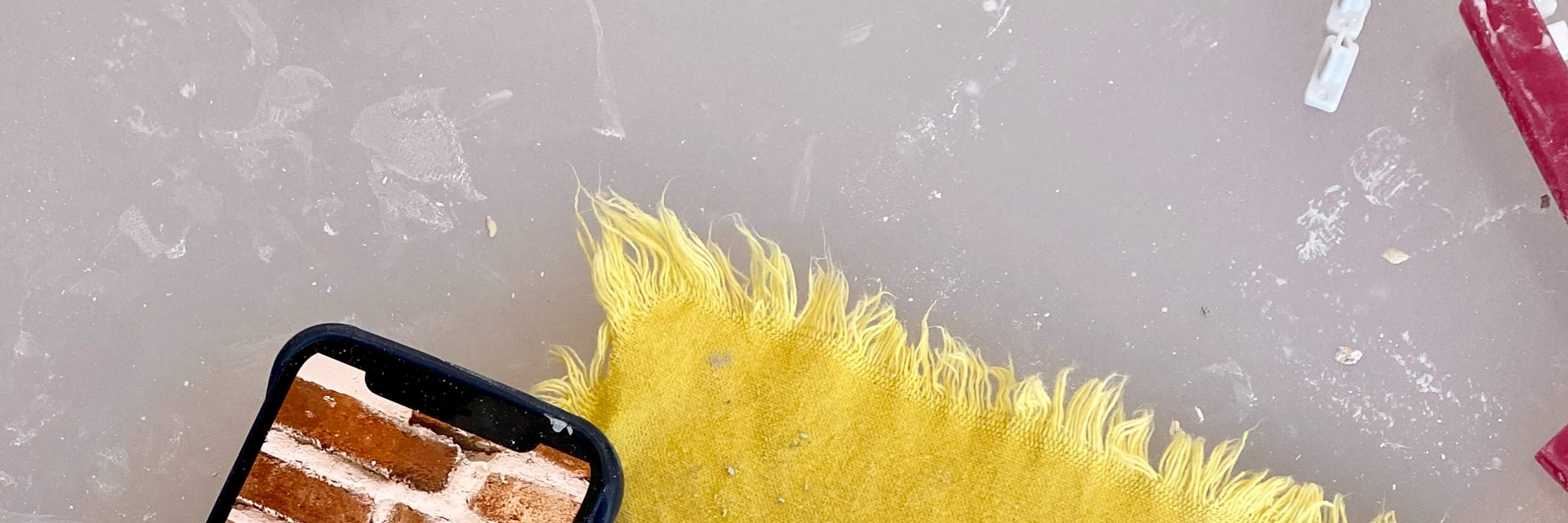 Тарелка из цветной глины