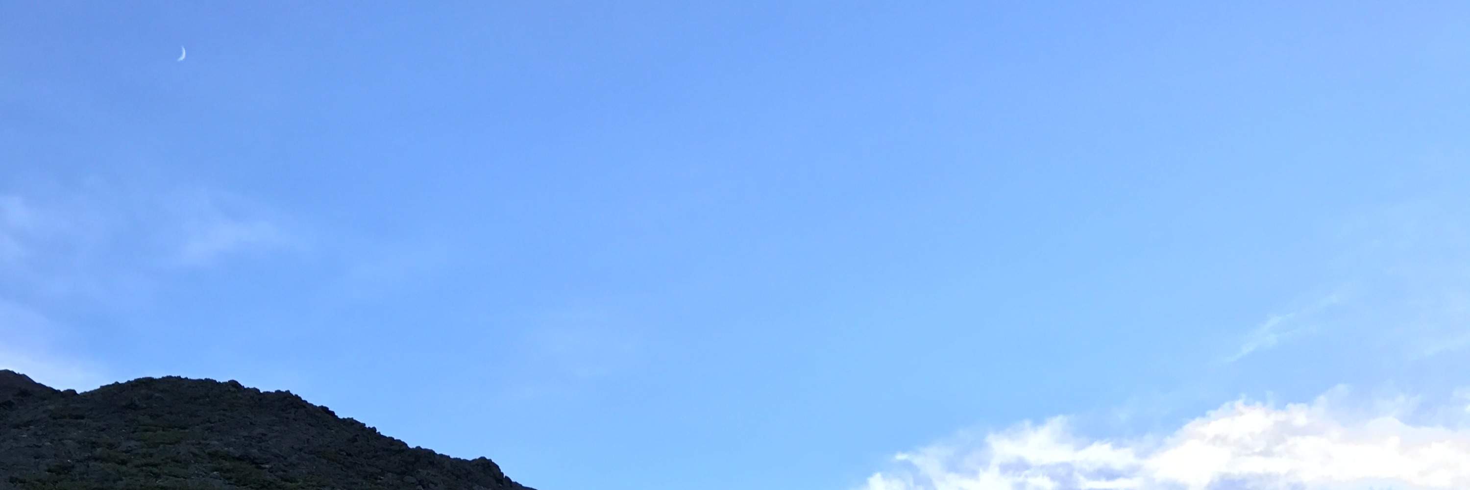 Gunung Fuji mendaki di pagi hari