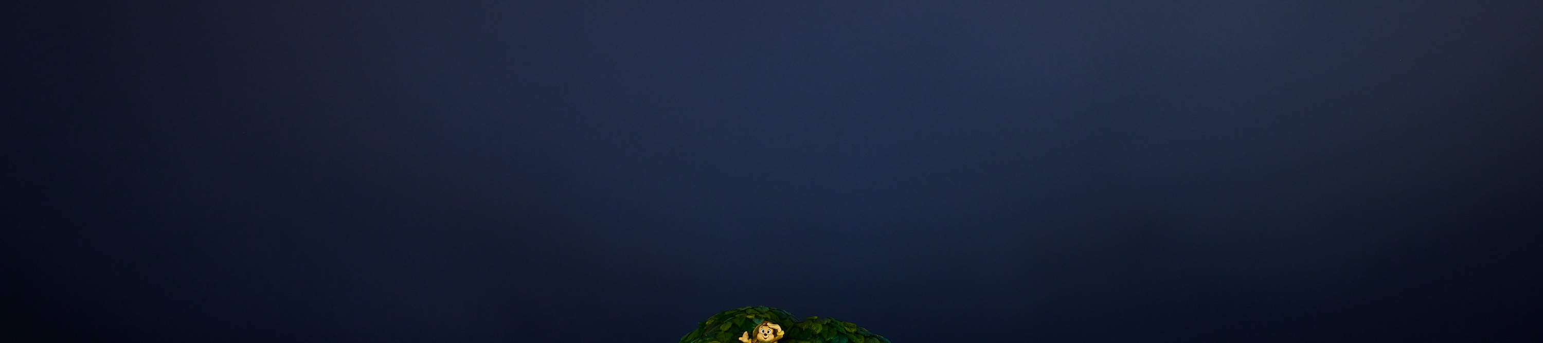 Vue nocturne d'un arbre