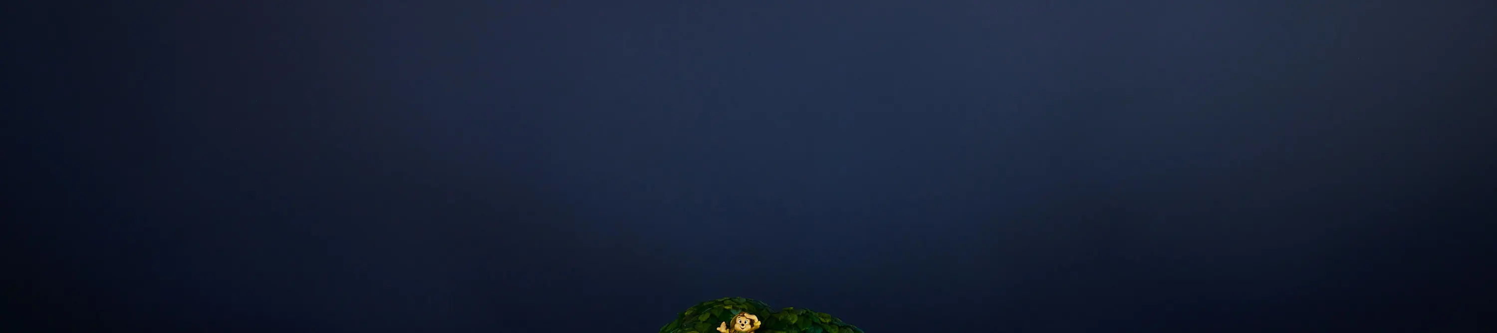 树的夜景