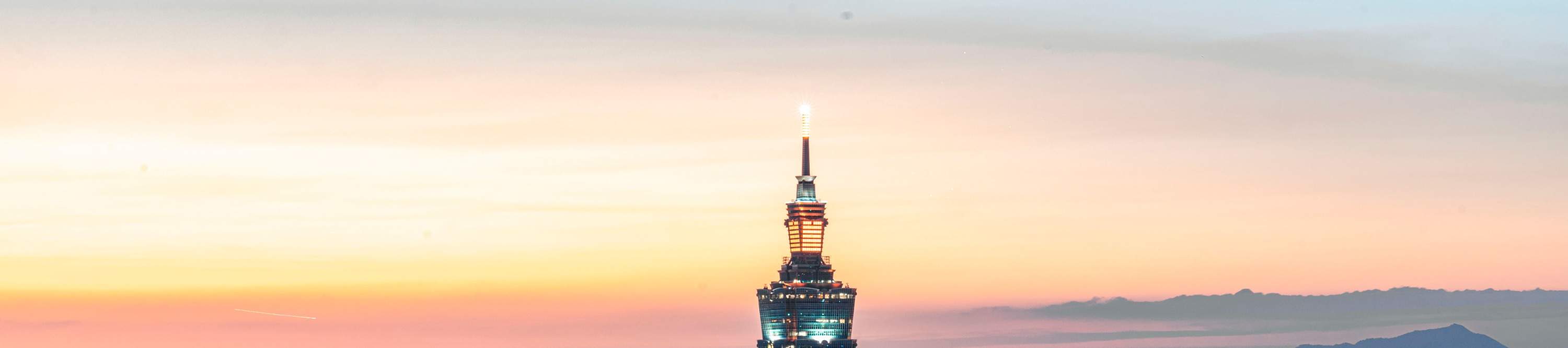 Taipei 101 sunset
