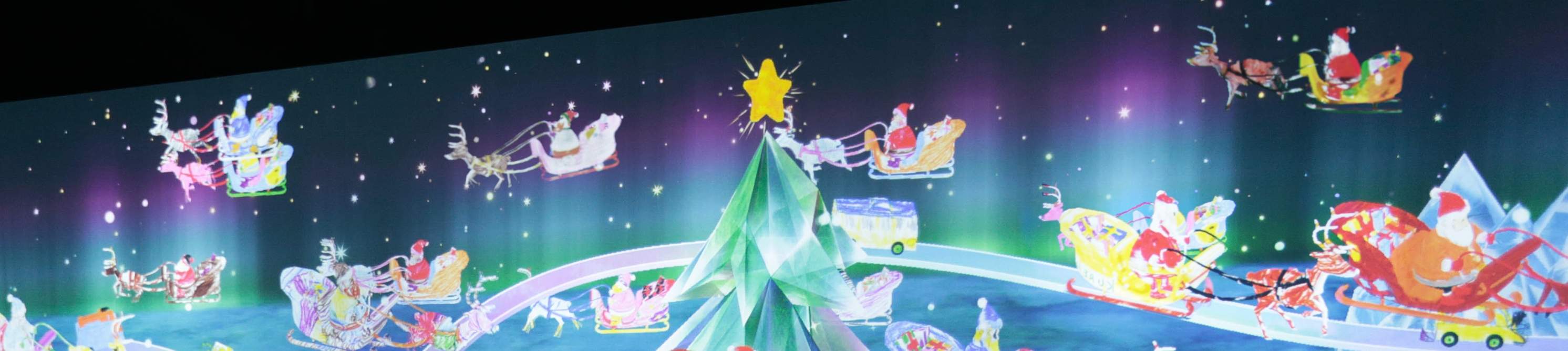 《速寫聖誕》在紙上畫一個聖誕老人小鎮，您的創作將在一個巨大的雪景小鎮中栩栩如生