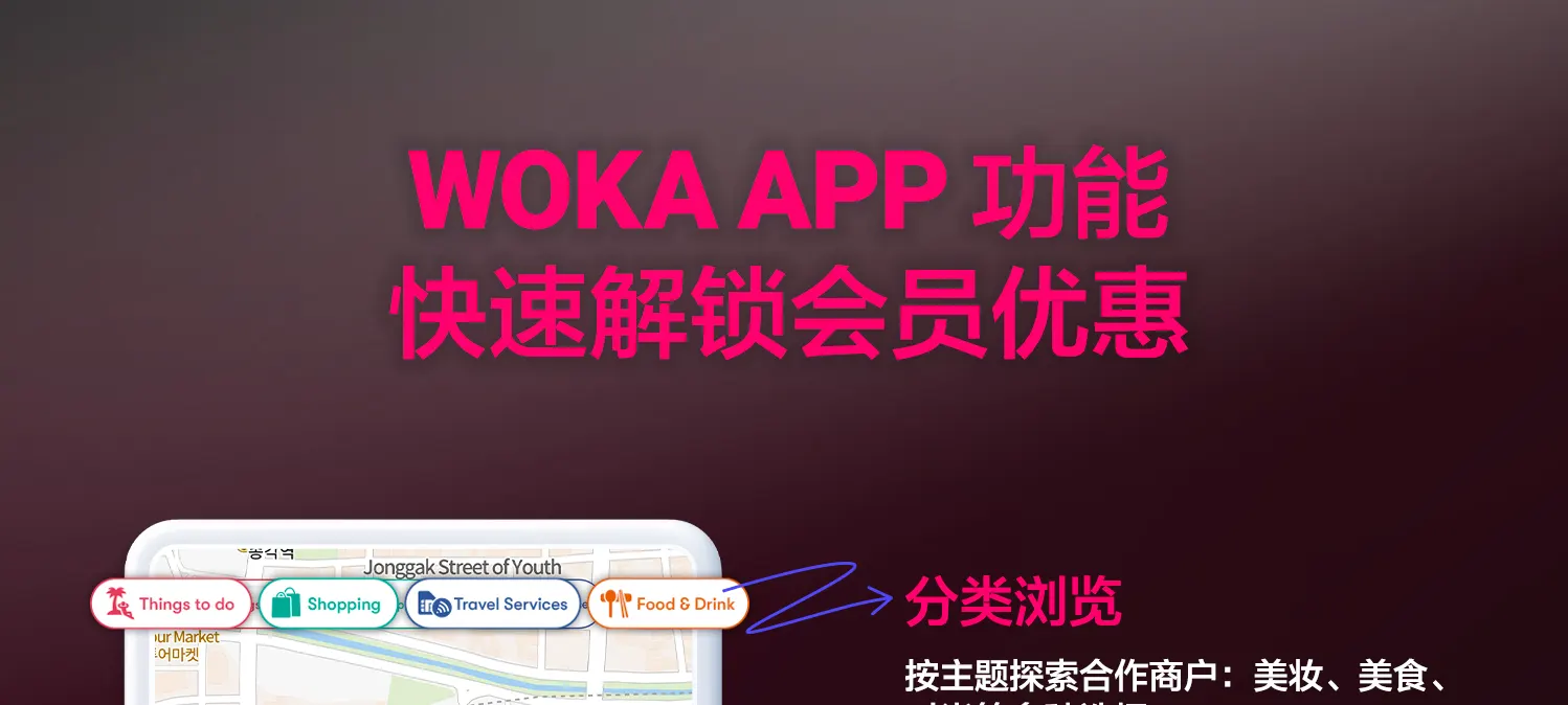 WOKA 会员卡 - 交通 + 旅游优惠