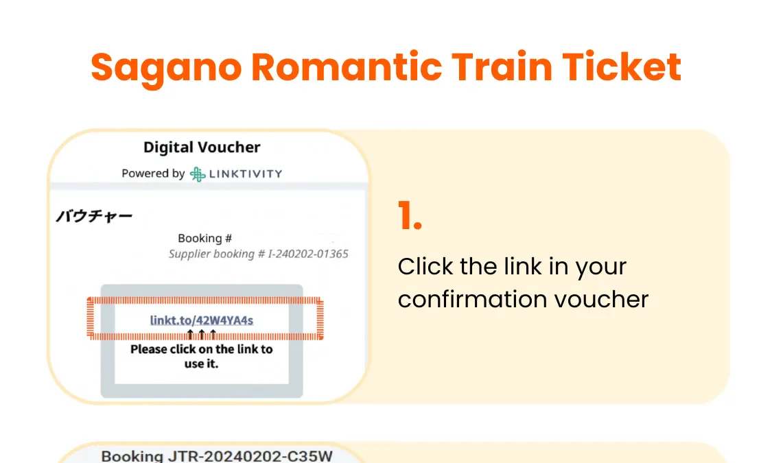 How to use Sagano Romantic Train ticket