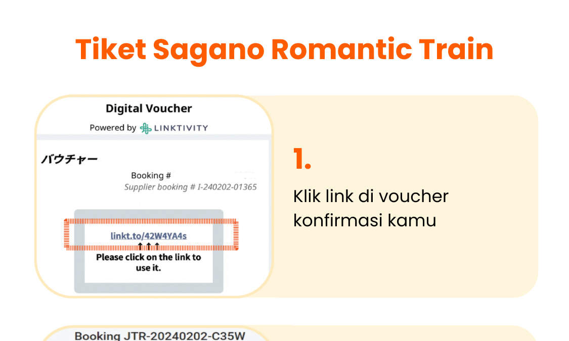 Cara menggunakan tiket Sagano Romantic Train