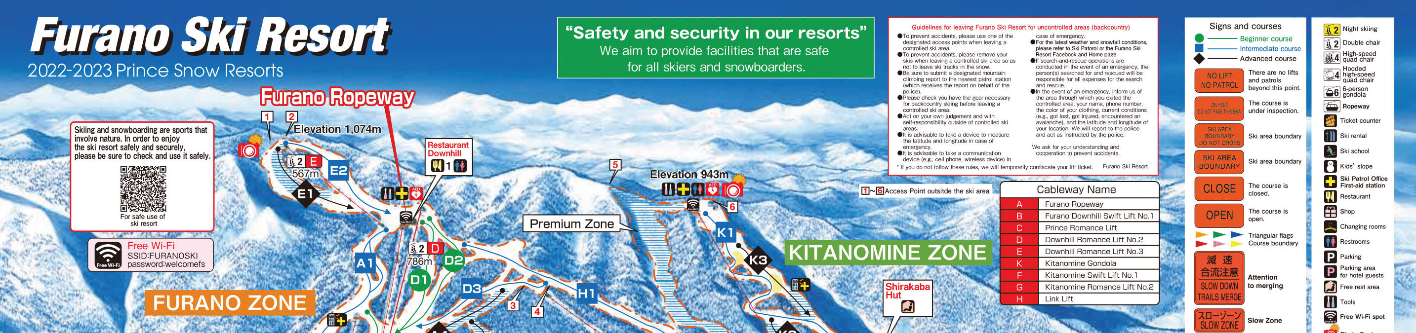 Peta Peranginan Ski Furano