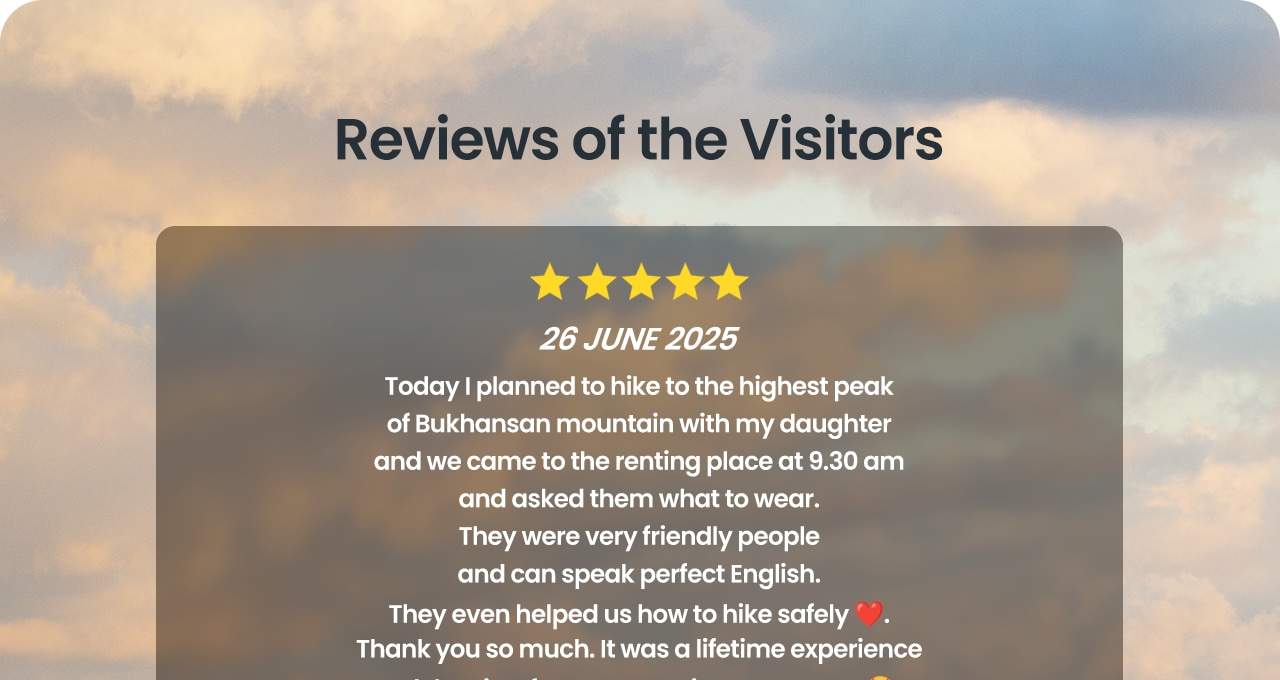 Bukhansan - Verleih von Wanderausrüstung in Seoul