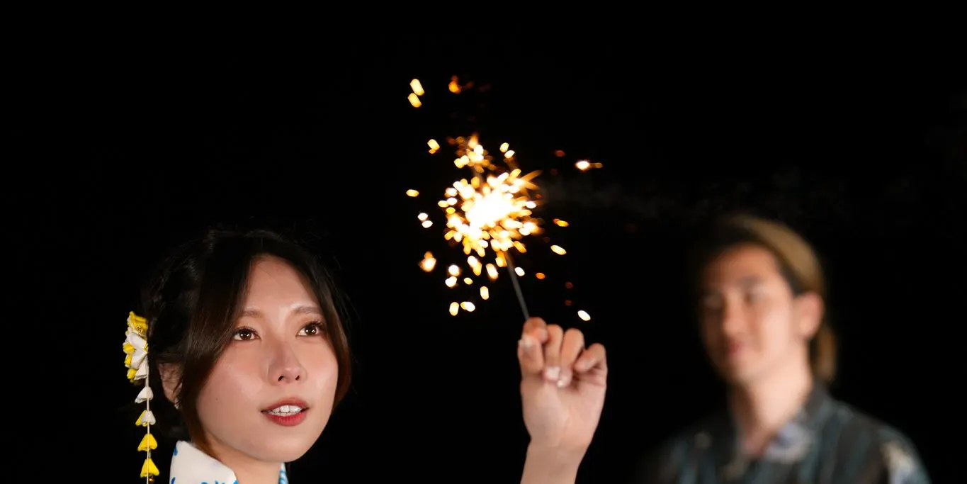 冲绳恩纳浴衣花火摄影