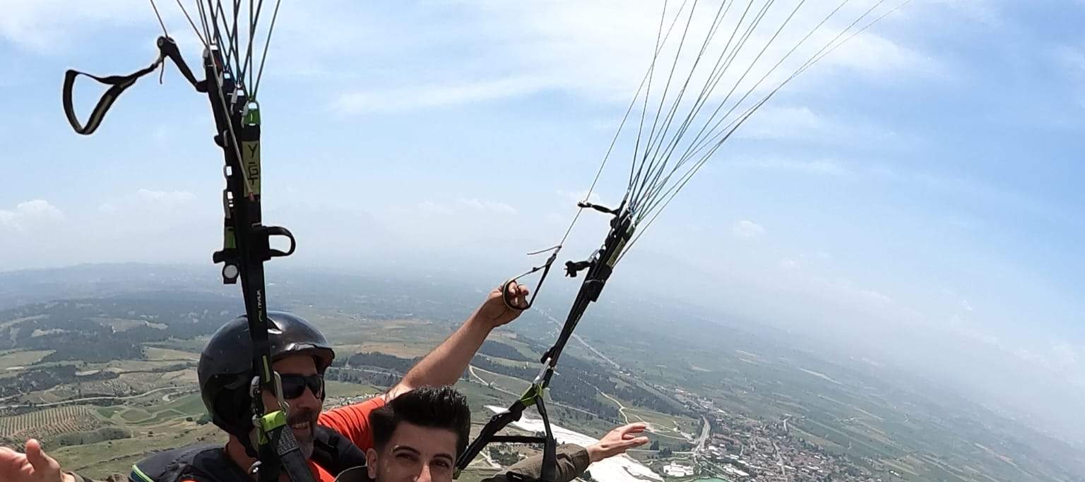 Полет на параплане в Памуккале с трансфером из отеля