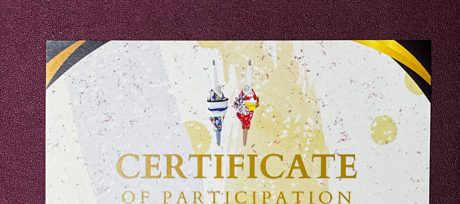 Di akhir bengkel, anda akan menerima 