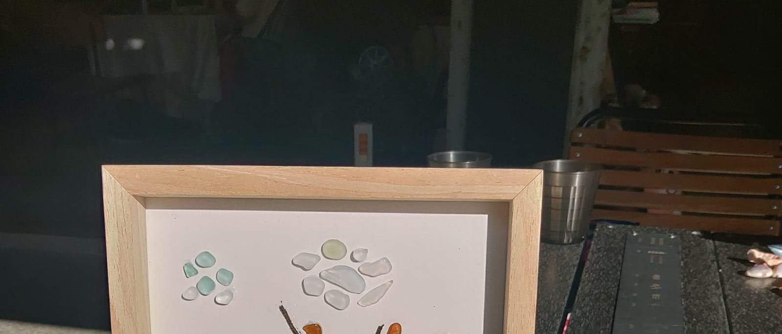 Chất thải biển DIY-Khung ảnh thủy tinh biển