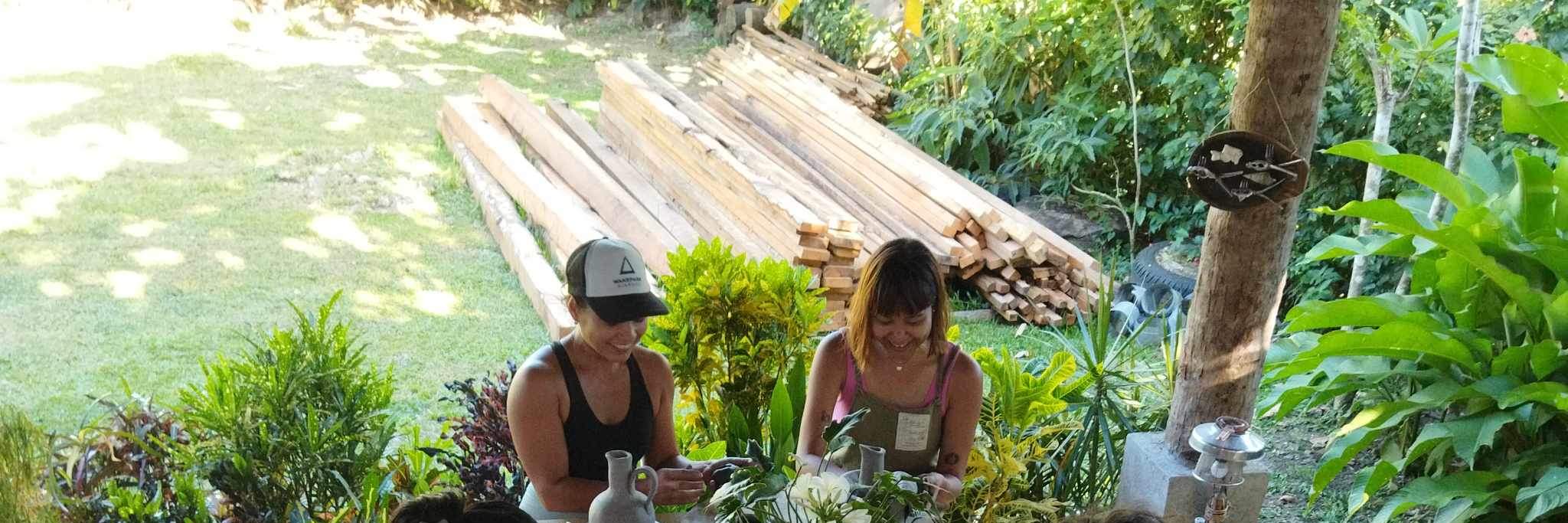 Atelier de poterie au Wild Restaurant